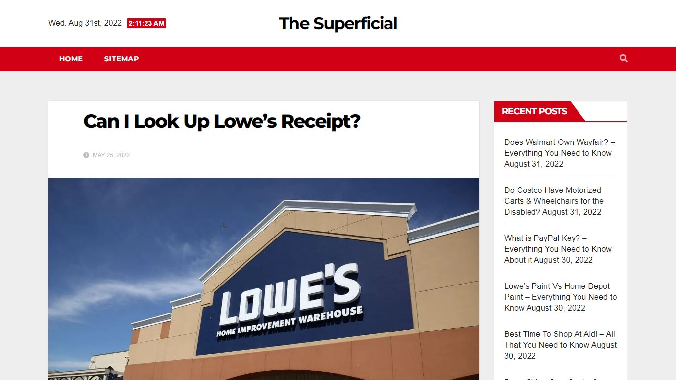 Can I Look Up Lowe’s Receipt? - The Superficial